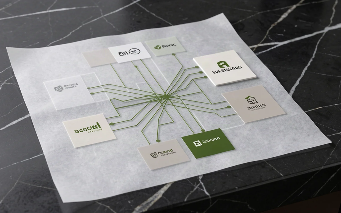 Illustrative workflow artwork