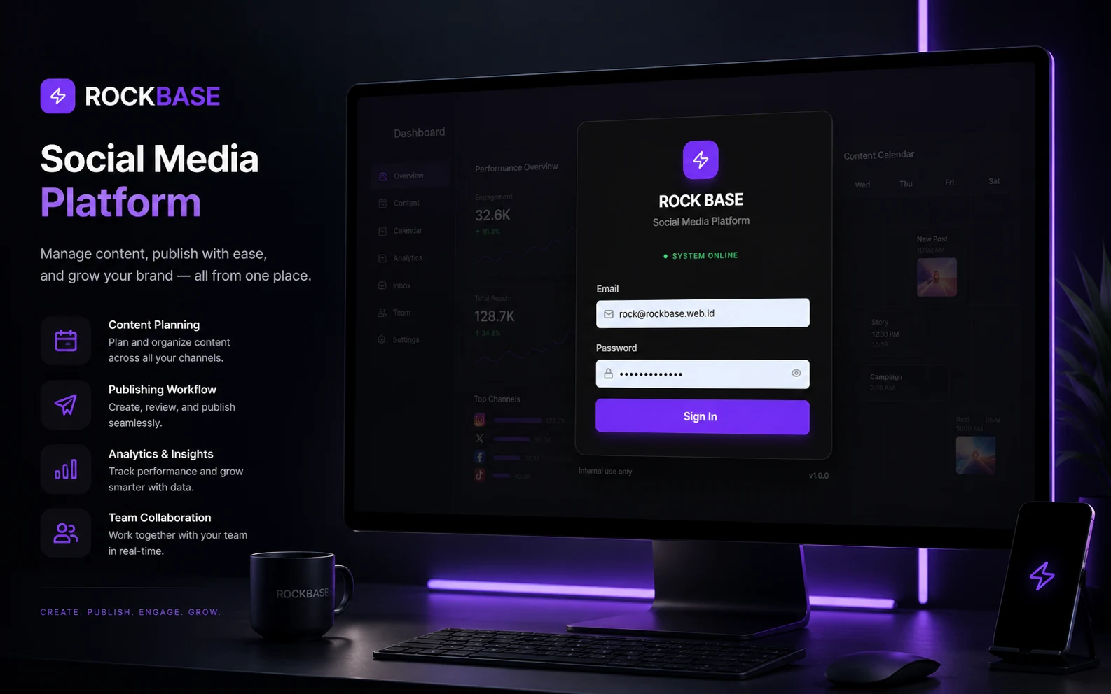 Rockbase — Interface view 01