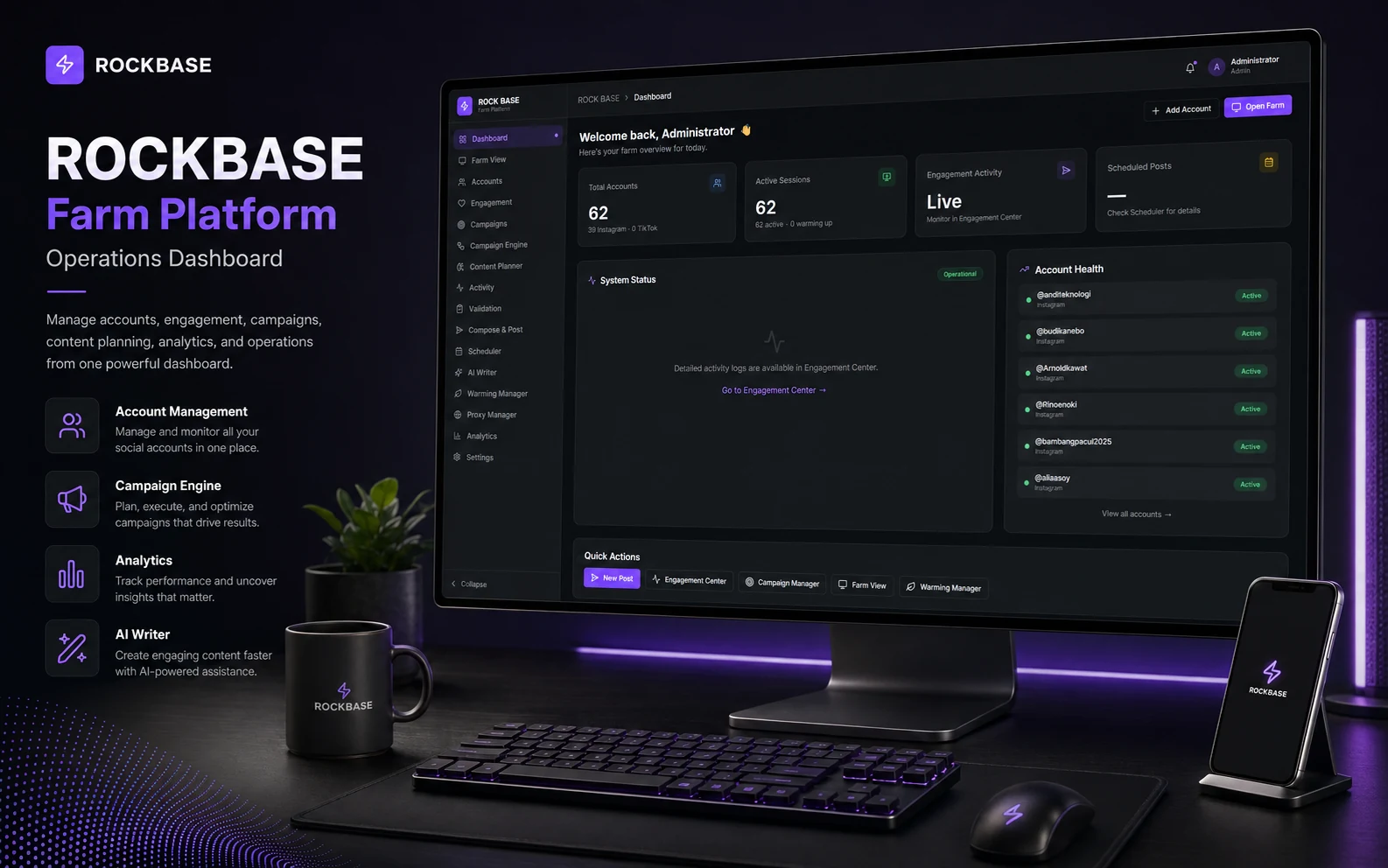 Rockbase — Interface view 02