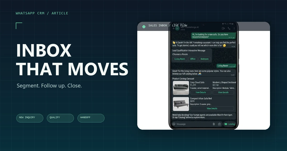 WhatsApp CRM untuk Supplier Marmer & Granit: Panduan + Workflow