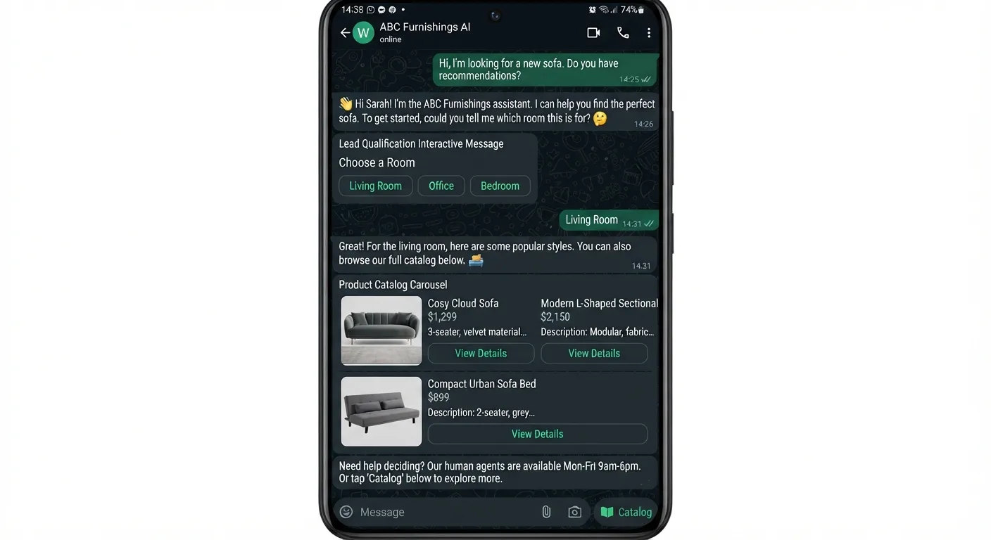 Preview WhatsApp Sales Agent